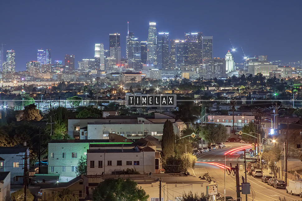 Los Angeles Time-Lapse the Skyline From East L.A.